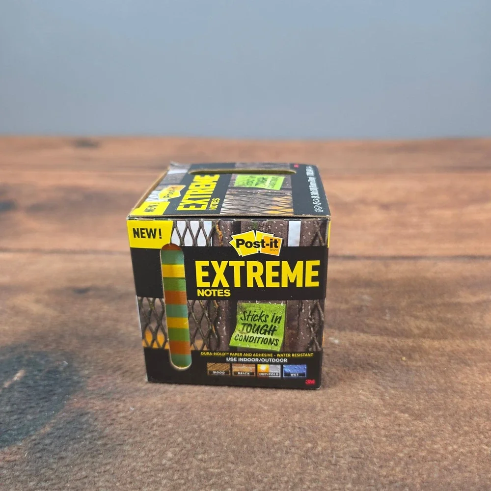 Post-it Extreme Notes 12 Pads 3x3 Multi-Color New Water Resistant 540 Sheets
